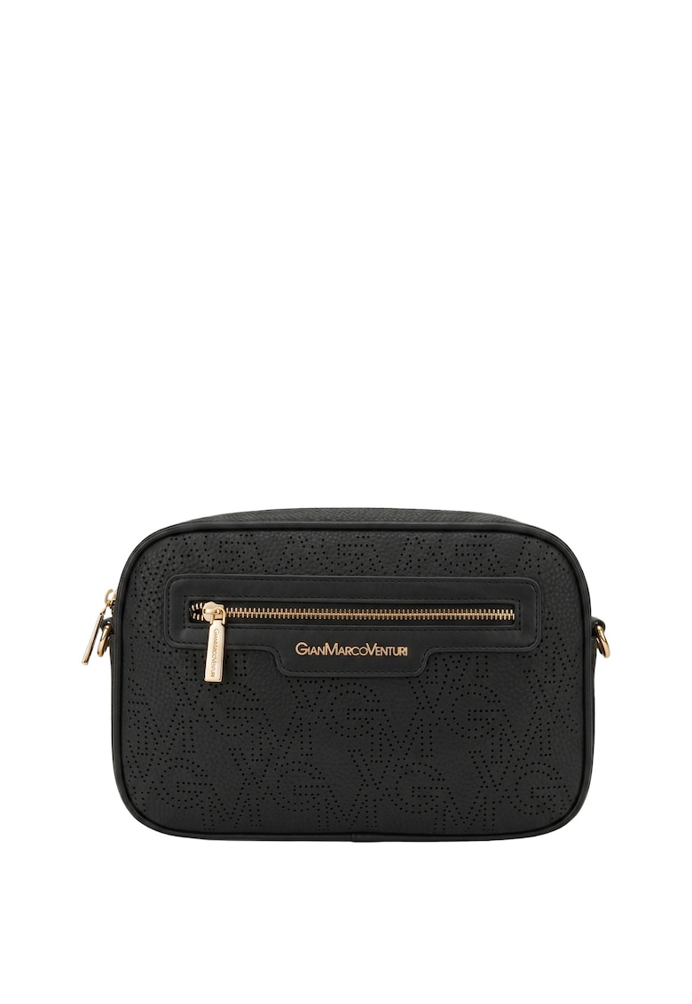 Geanta crossbody din piele ecologica - Negru