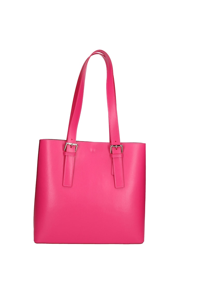 Geanta tote din piele Germana - Fucsia