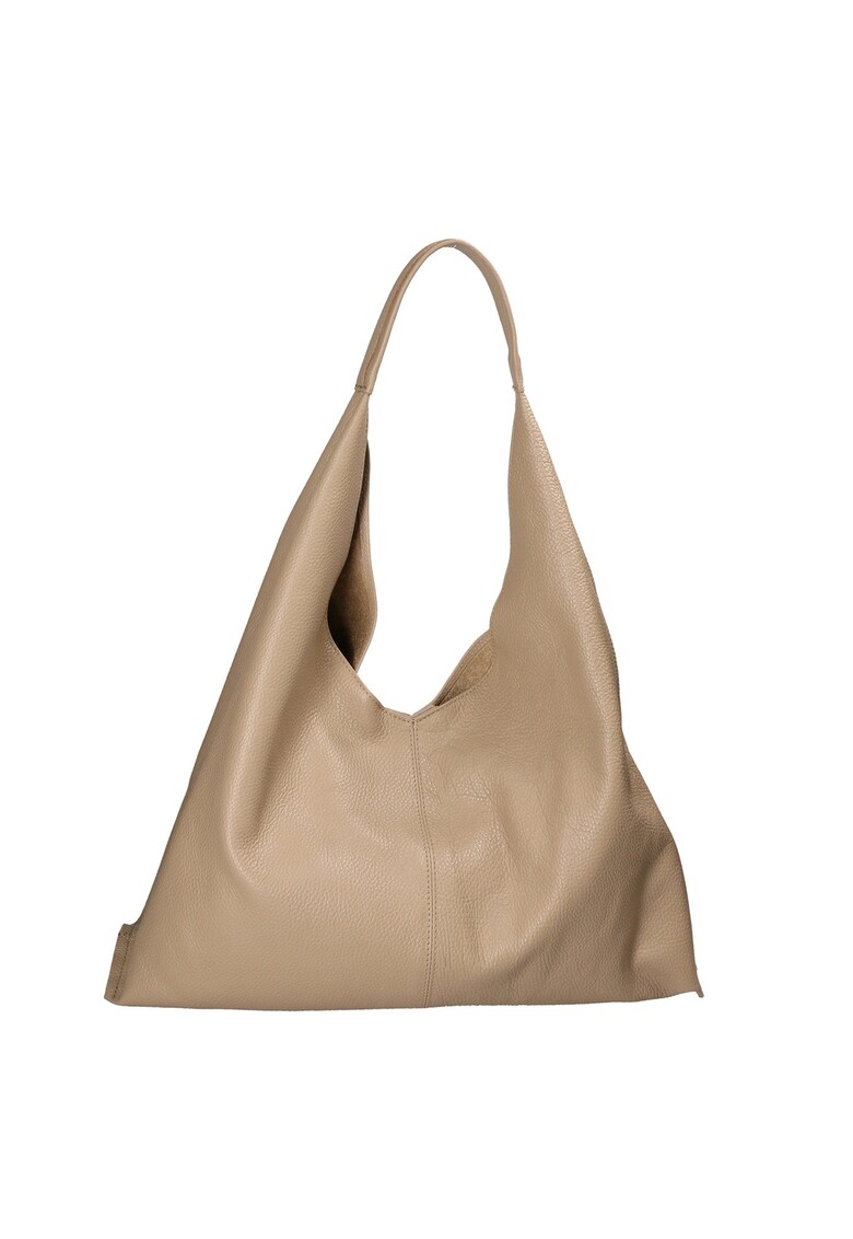 Geanta hobo de piele cu etui interior Ginger - Bej sampanie