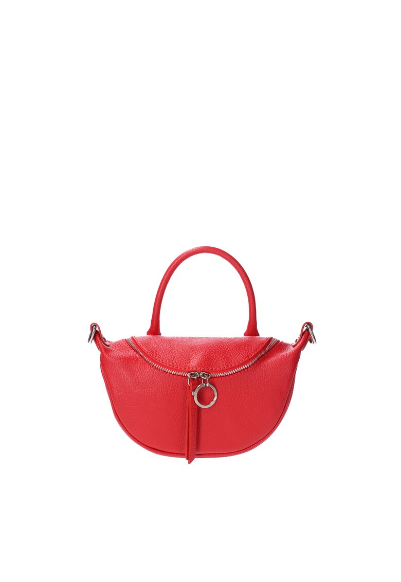 Geanta crossbody de piele Mae - Rosu