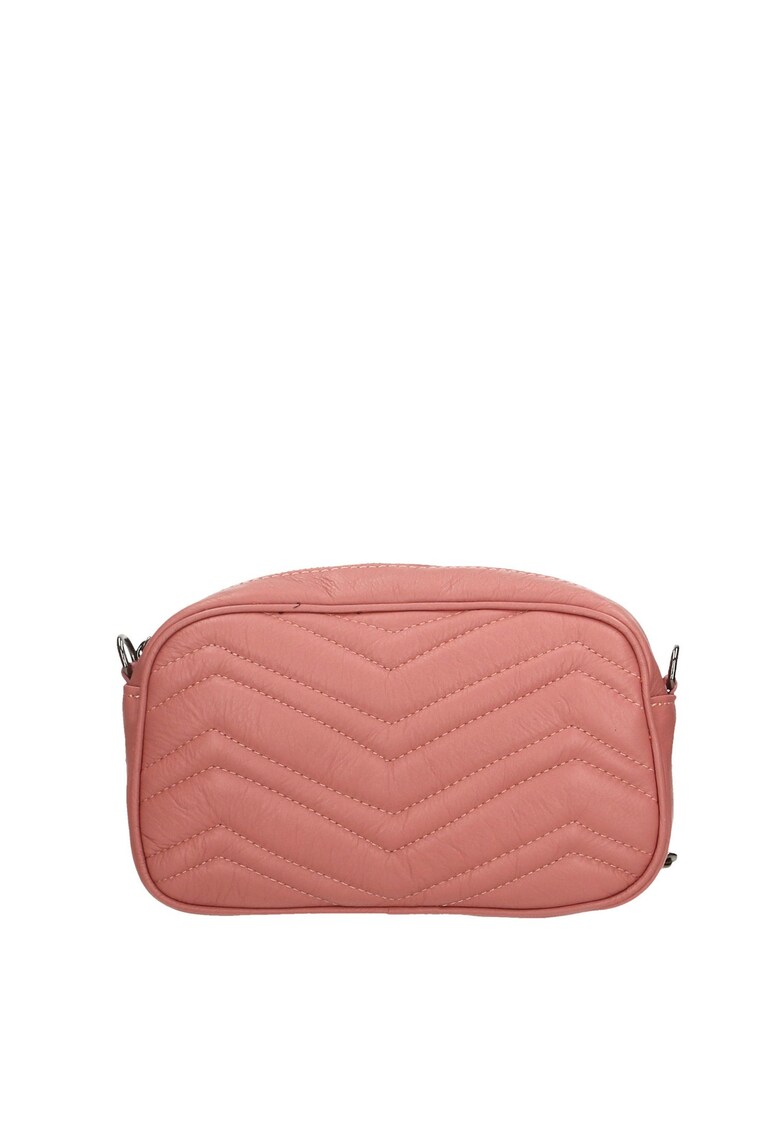 Geanta crossbody cu aspect matlasat Cyane - Roz prafuit