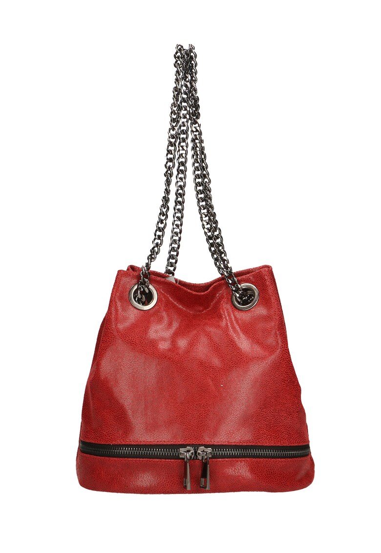 Geanta bucket din piele Serenite - Rosu