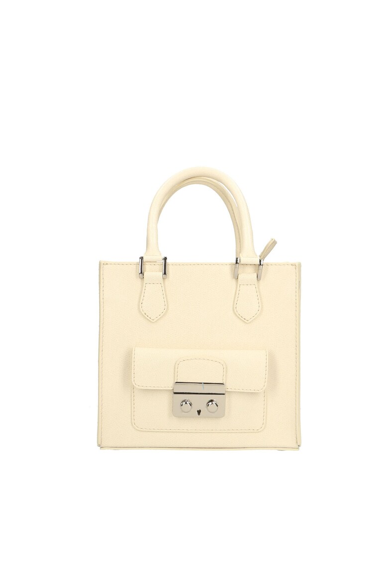 Geanta crossbody din piele Iolara - Bej