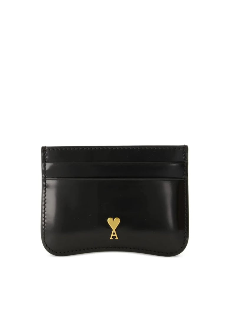 leather cardholder Black - One Size