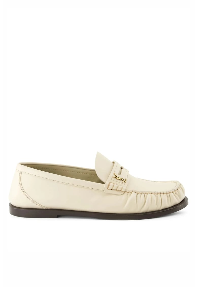 Pantofi dama - logo-plaque leather - White
