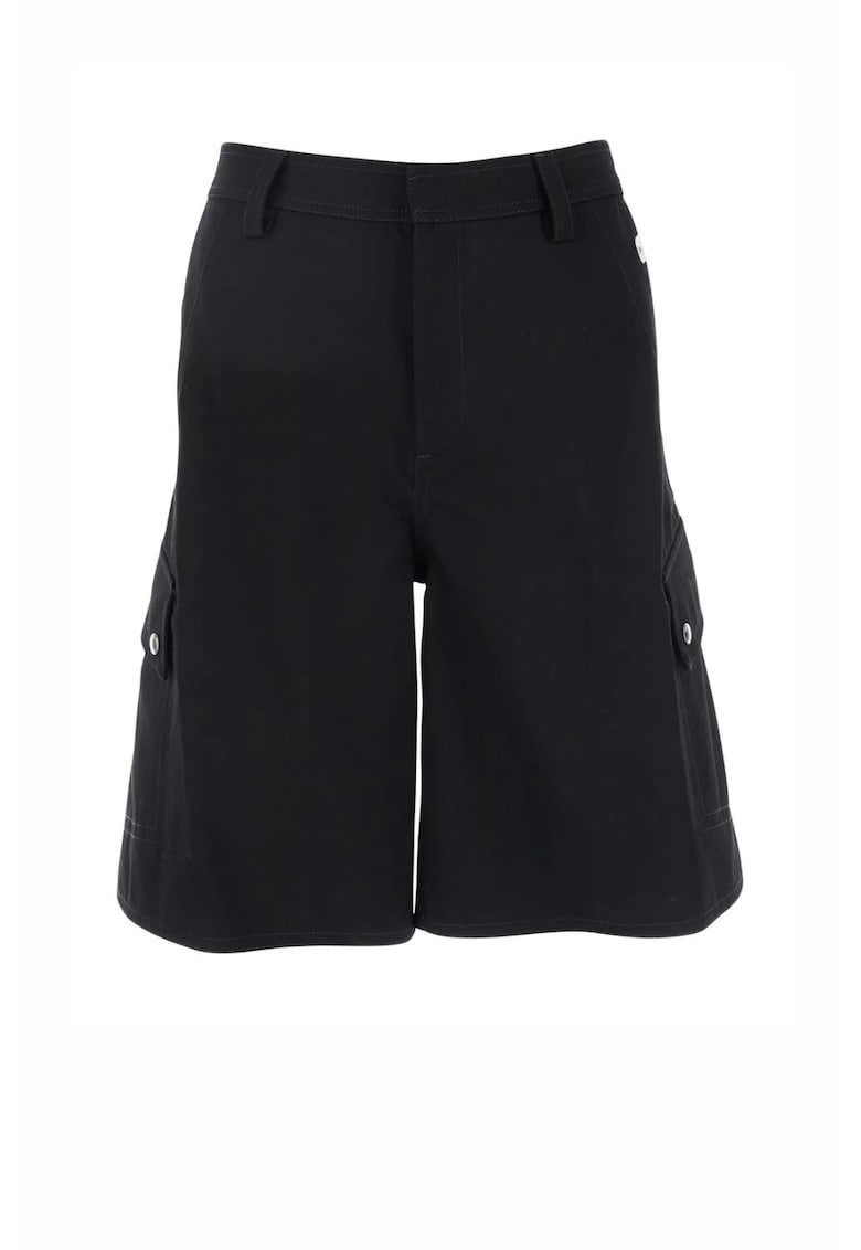 Pantaloni Scurti Cargo - Bumbac - Negru