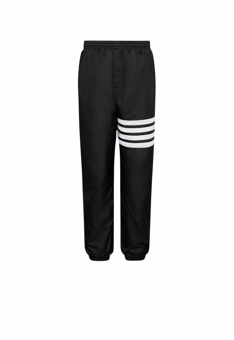 Pantaloni barbati - Shiny Ripstop 4-Bar - Negru