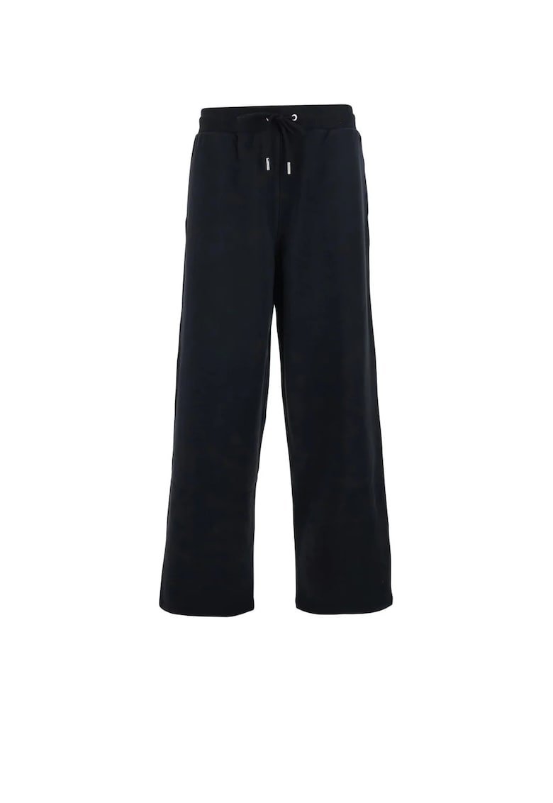 Black Pants with Drawstring Elastic - Negru