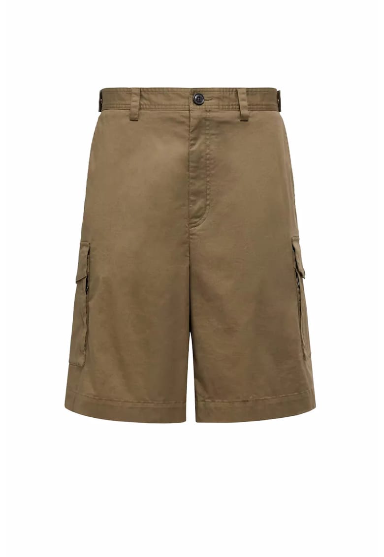 Pantaloni barbati - Cotton Gabardine Cargo - Verde
