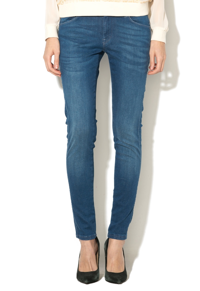 Pepe Jeans London Blugi slim fit cu talie medie Aero - Bleumarin