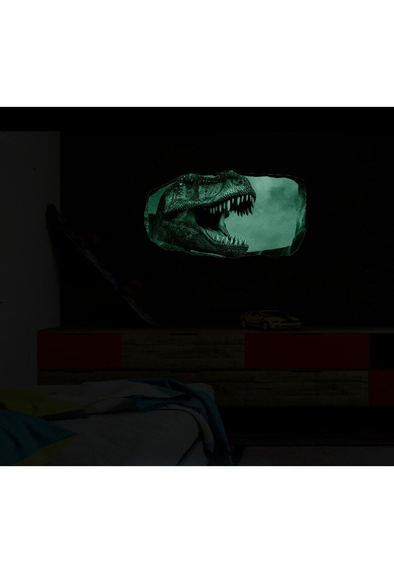 Poster 3D Dinozaur - pentru Copii - Luminos in intuneric - 0.50 x 0.80 m
