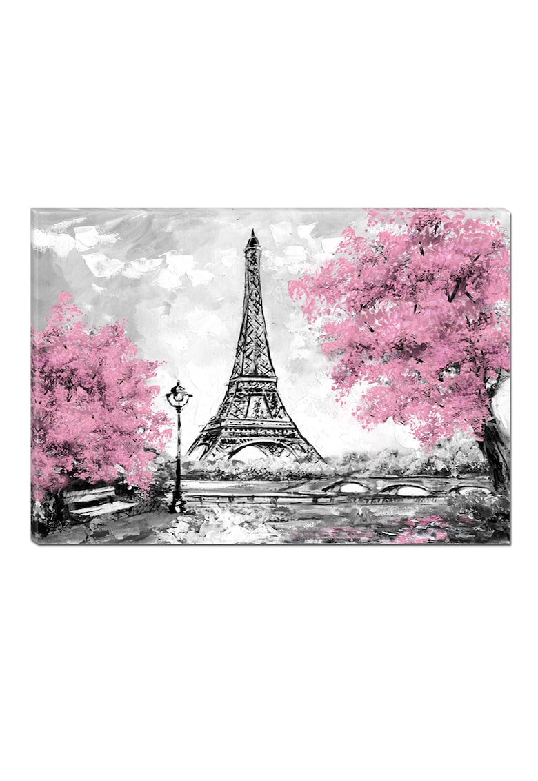 Tablou DualView Parisul Roz - Abstract - Luminos in intuneric - 70 x 100 cm