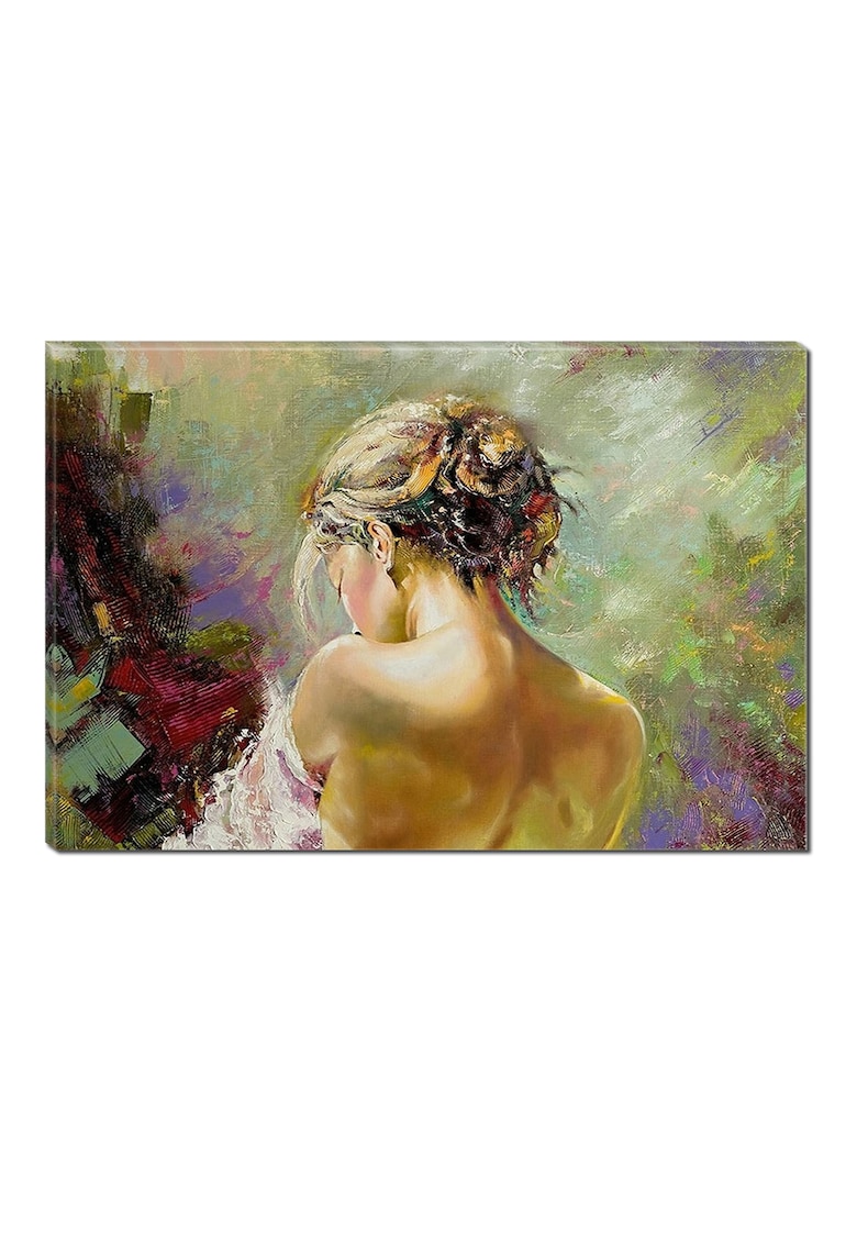 Tablou DualView Pictura Femeie Frumoasa - Beauty - Luminos in intuneric - 70 x 100 cm