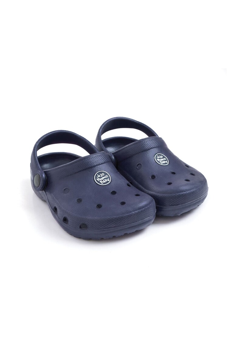 Saboti slingback cu aplicatie logo