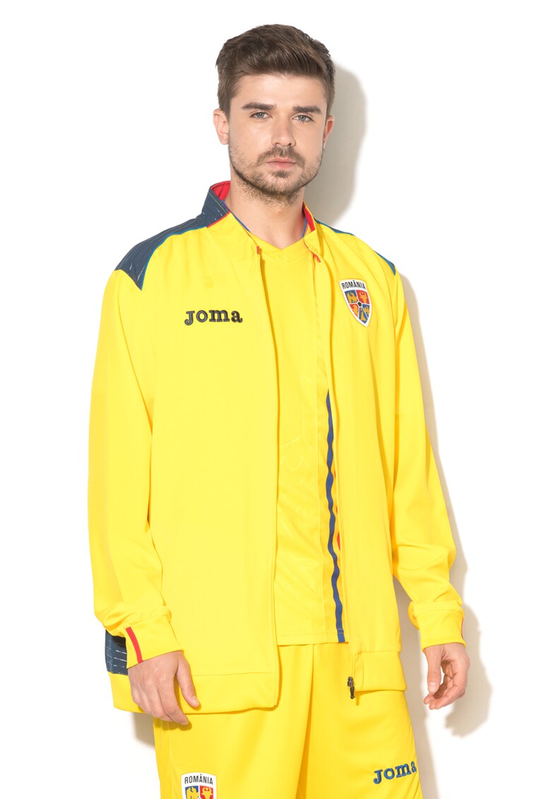 Jacheta cu fermoar si detalii brodate - pentru fotbal
