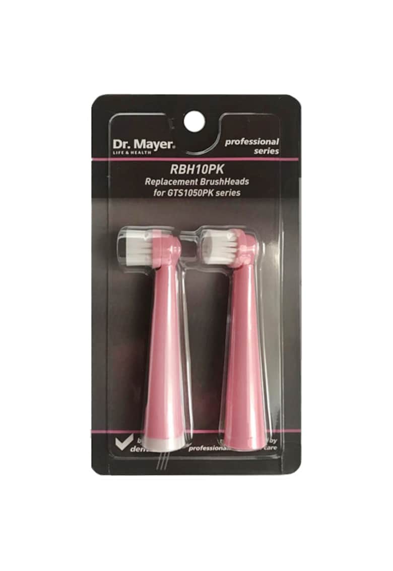 Set 2 capete pentru periuta de dinti electrica Dr. Mayer GTS1050 - roz