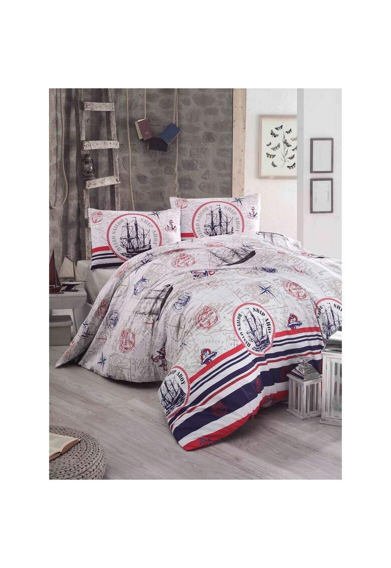 Lenjerie de pat Fairway Latte pentru 2 persoane - polycotton - 200x220 cm