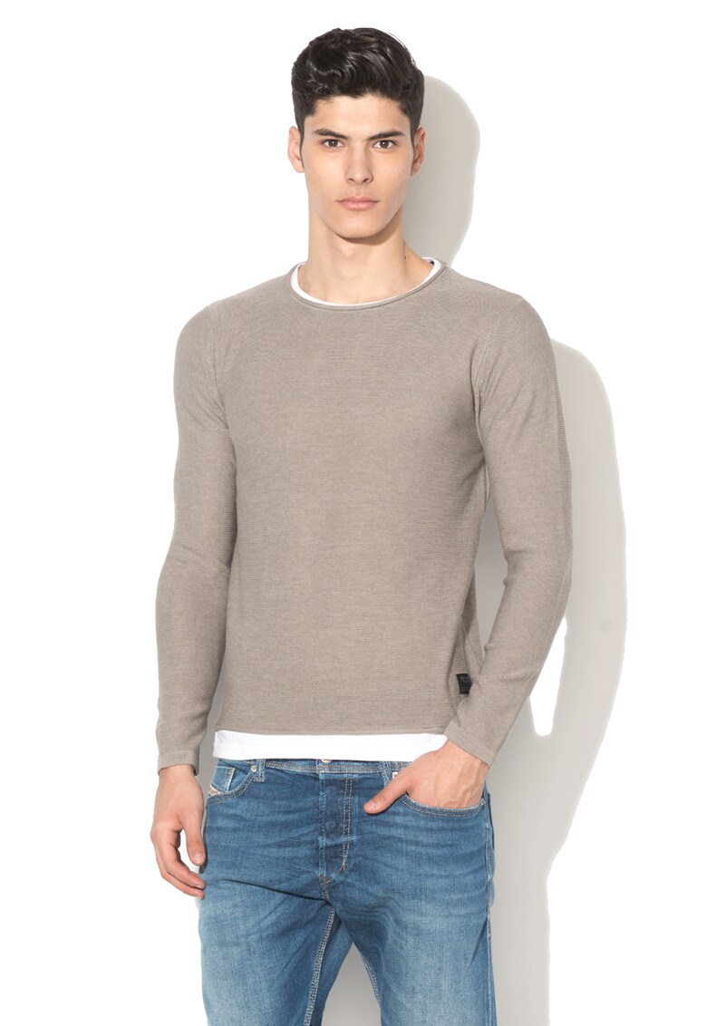 Pulover din tricot fin cu aspect 2 in 1 FLO