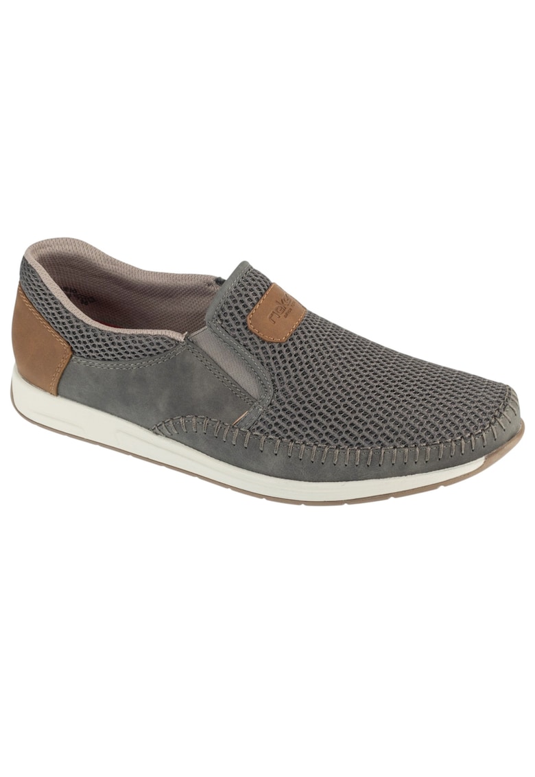 Ежедневни мъжки обувки Moccasins 11954 - Сив