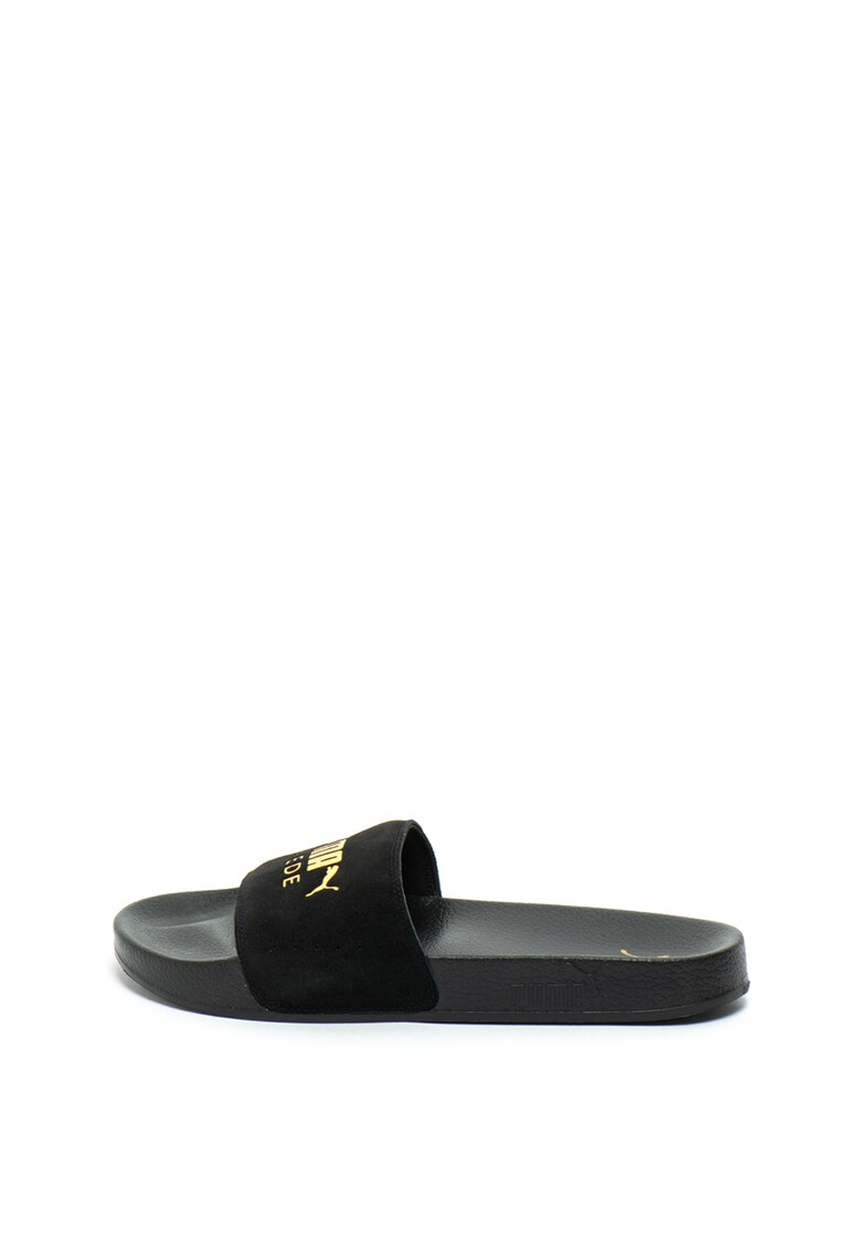 Papuci unisex de piele intoarsa Leadcat