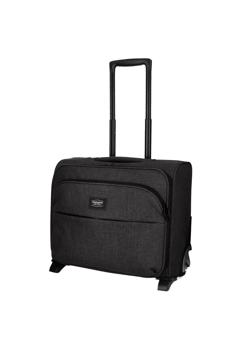 Troler pilot cu compartiment laptop 2 roti 44 cm Ottawa negru