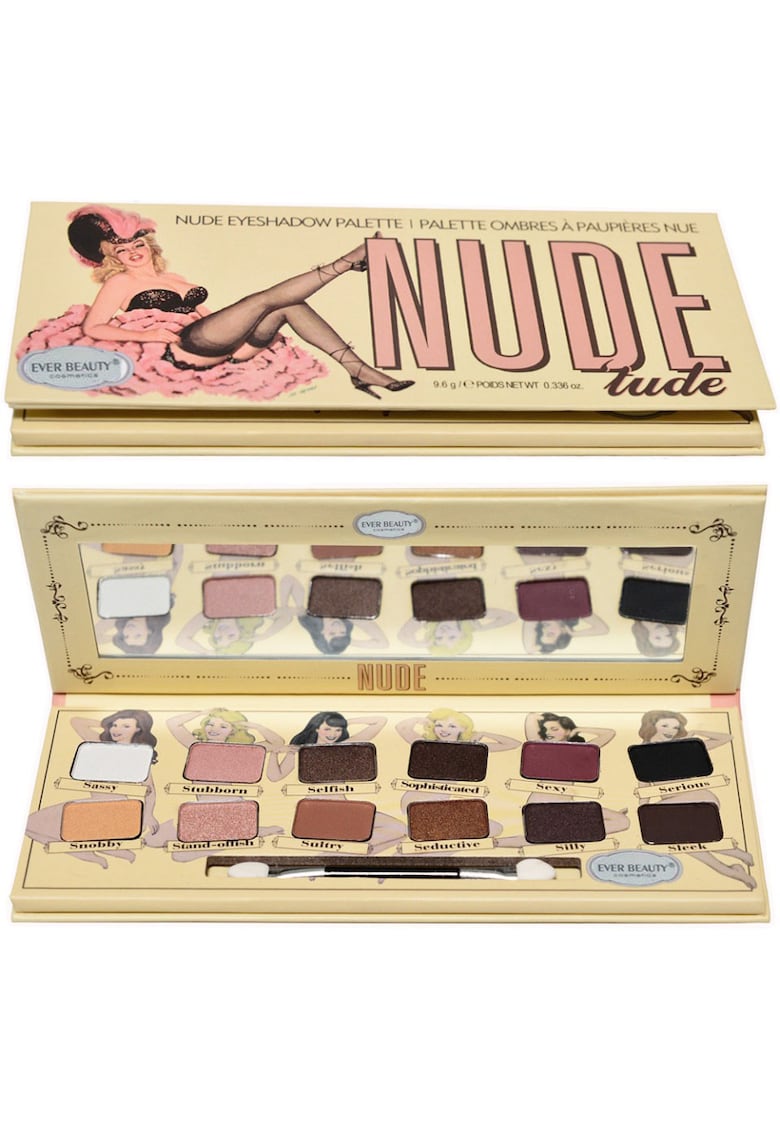 Trusa profesionala 12 Nuante fard de Pleoape make-up Nude - Ever Beauty 2946E