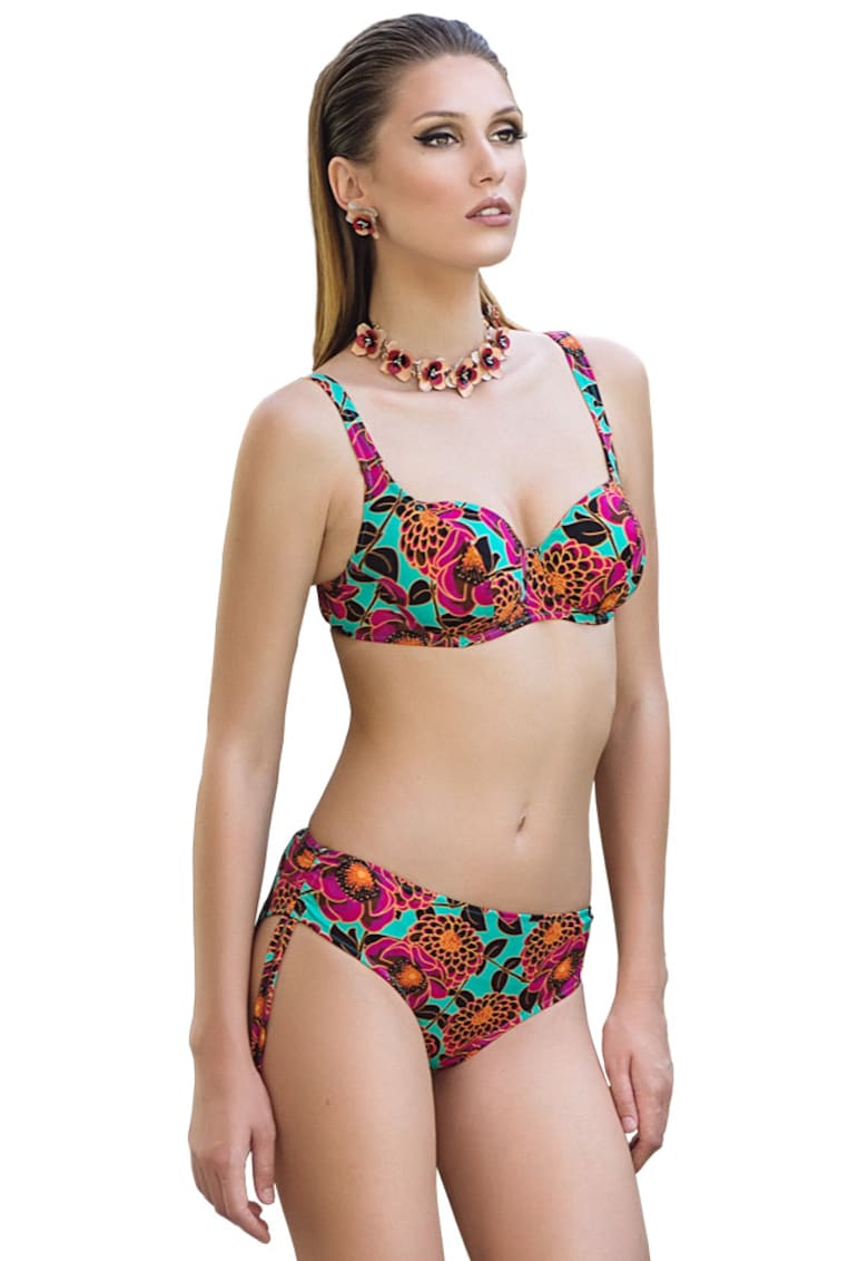 Sutien de baie clasic cu sarma SD12 - imprimat - cupa