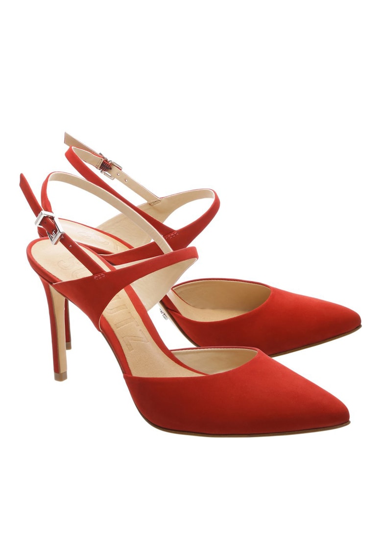 Pantofi Nobuck - rosii