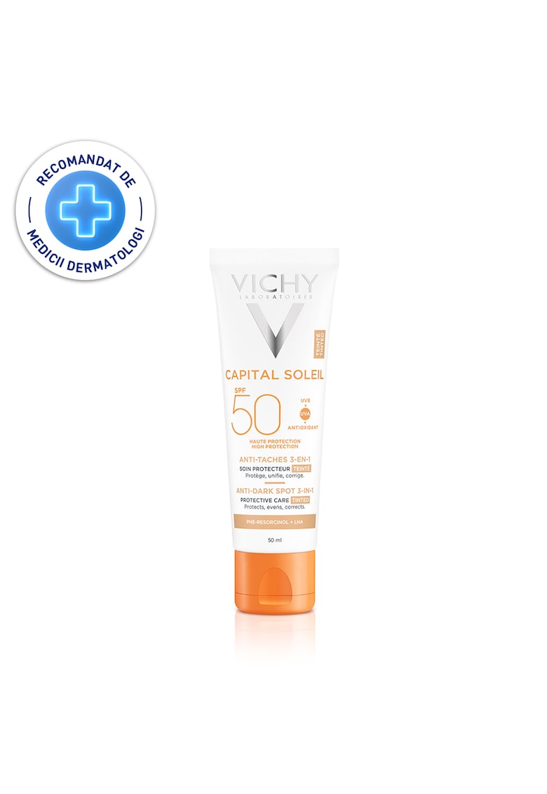 Crema colorata anti-pete pigmentare Capital Soleil cu SPF50+ - 50ml