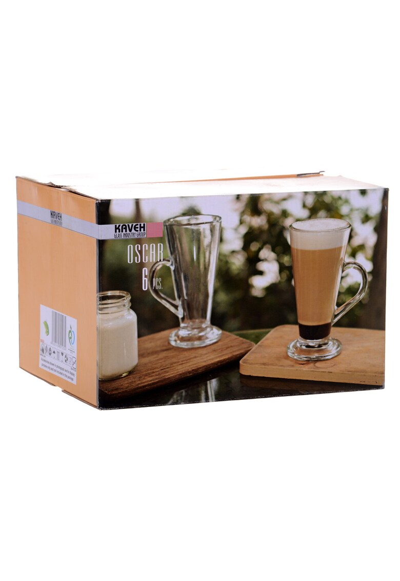 Set 6 cesti Oskar sticla - 200 ml Set 6 cesti Oskar sticla - 200 ml