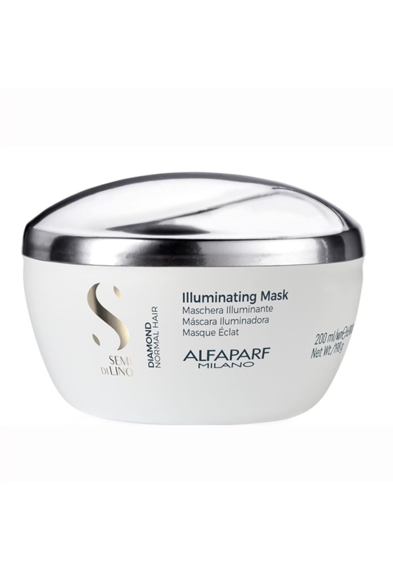 Masca pentru stralucire fara sulfati Semi di Lino Diamond Illuminating Mask - 200 ml