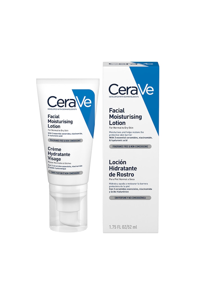 Crema hidratanta pentru fata pm - cu ceramide - niacinamidă și acid hialuronic pentru ten normal-uscat - 52 ml