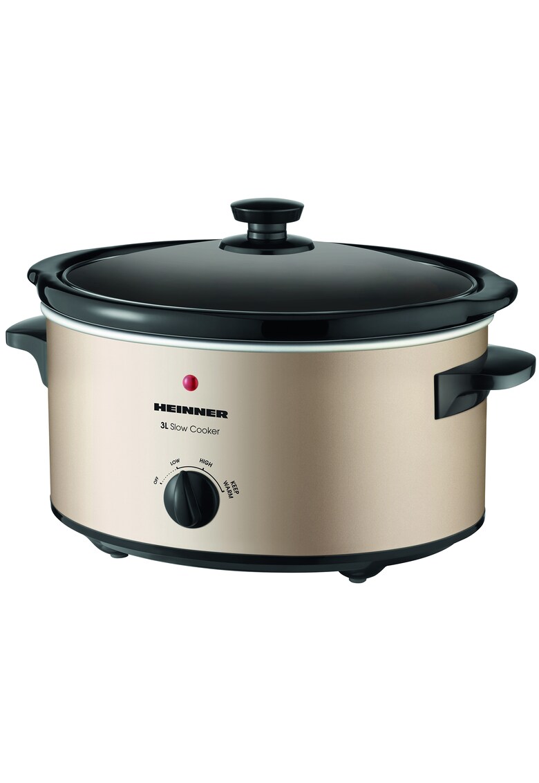 Slow Cooker - 3.5 L - 135 W - 2 Setari temperatura - Auriu Slow Cooker - 3.5 L - 135 W - 2 Setari temperatura - Auriu