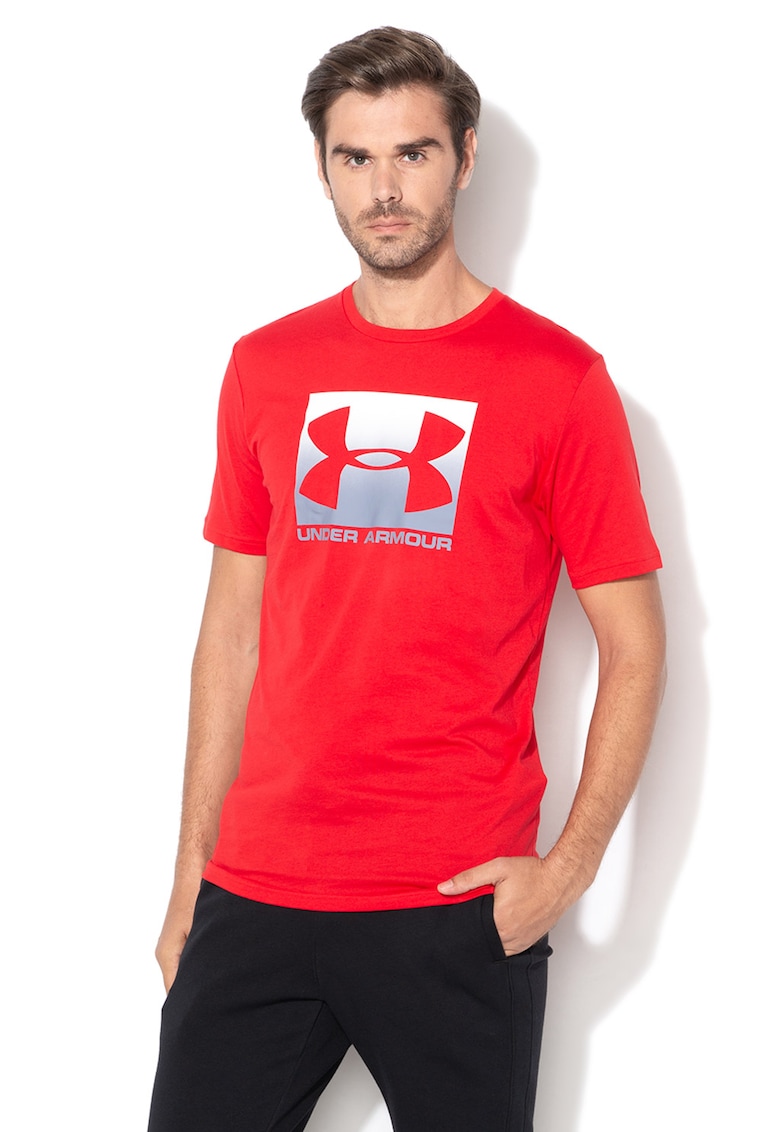 Tricou cu imprimeu logo pentru fitness Boxed