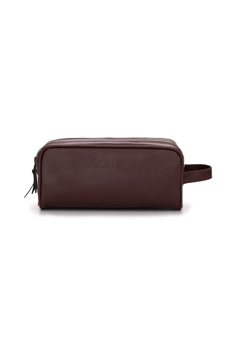 Portfard SZETLAND din piele naturala - Maro