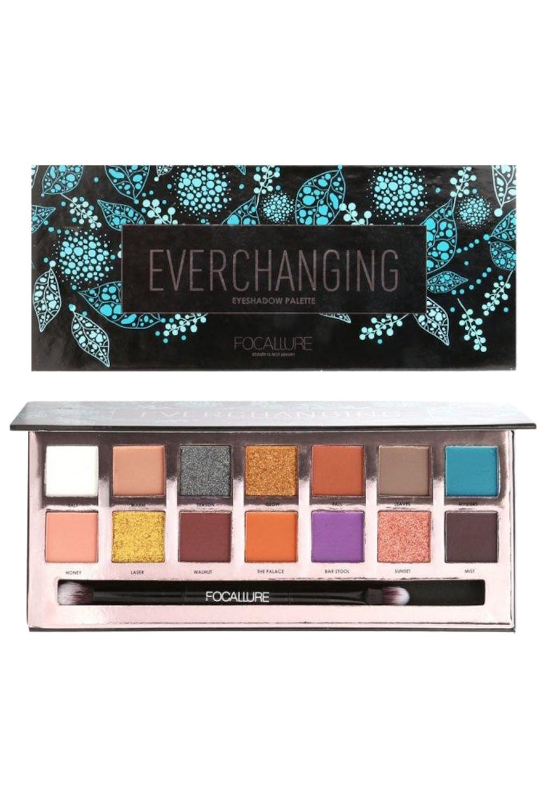 Paleta de farduri Everchanging cu 14 culori - mate si metalice - FA49E