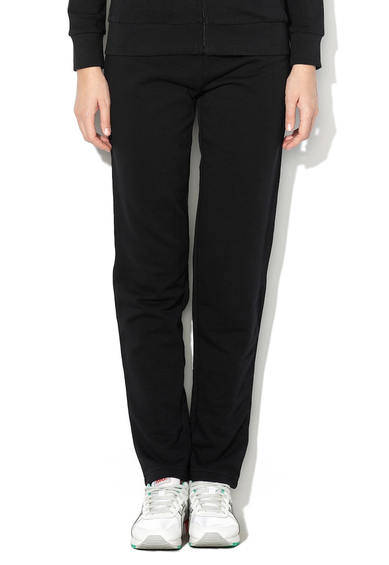 Pantaloni sport slim fit cu banda elastica in talie si broderie logo