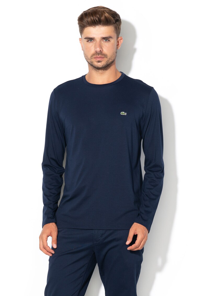 Bluza regular fit cu aplicatie logo rodata 1