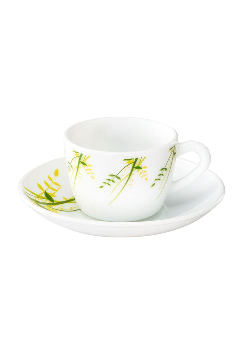 Set vesela opal cafea Green Herbs - 12 piese