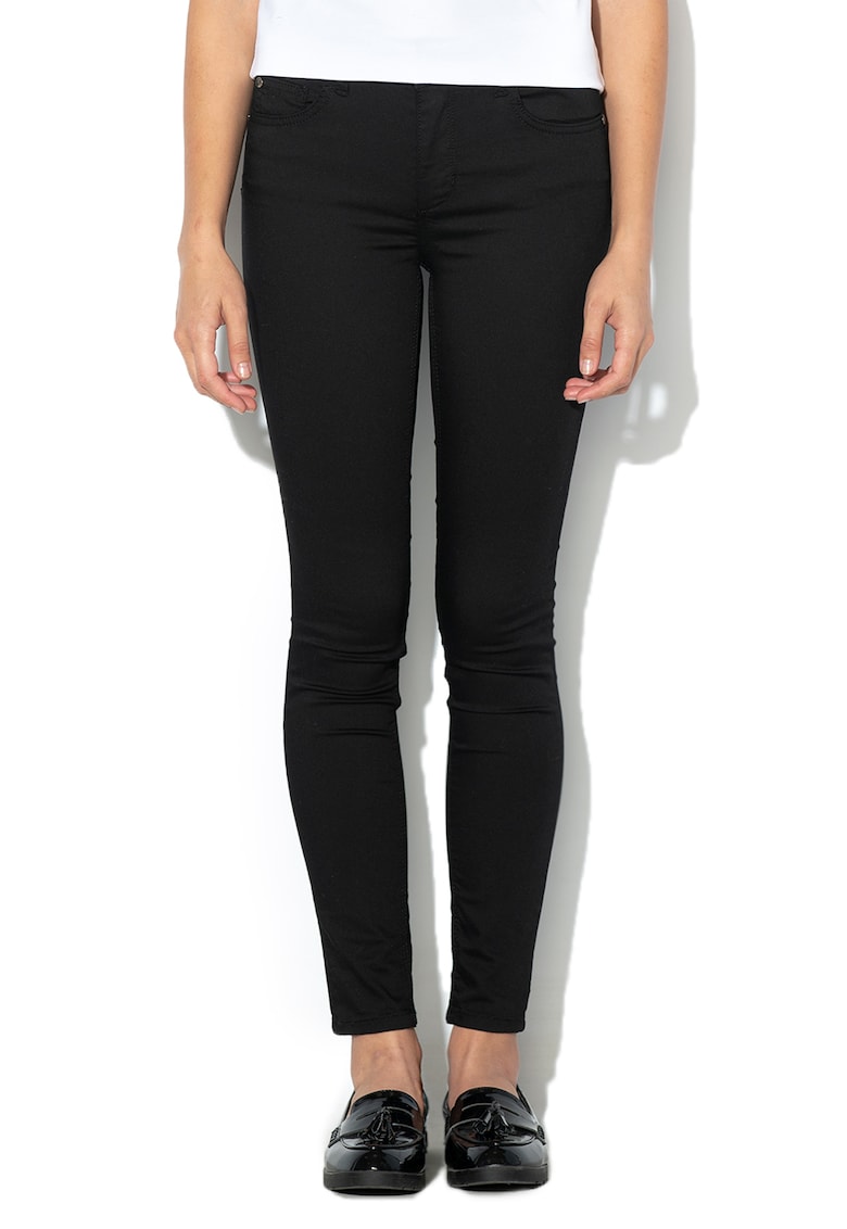 Liu Jo Pantaloni slim fit cu talie inalta - Negru