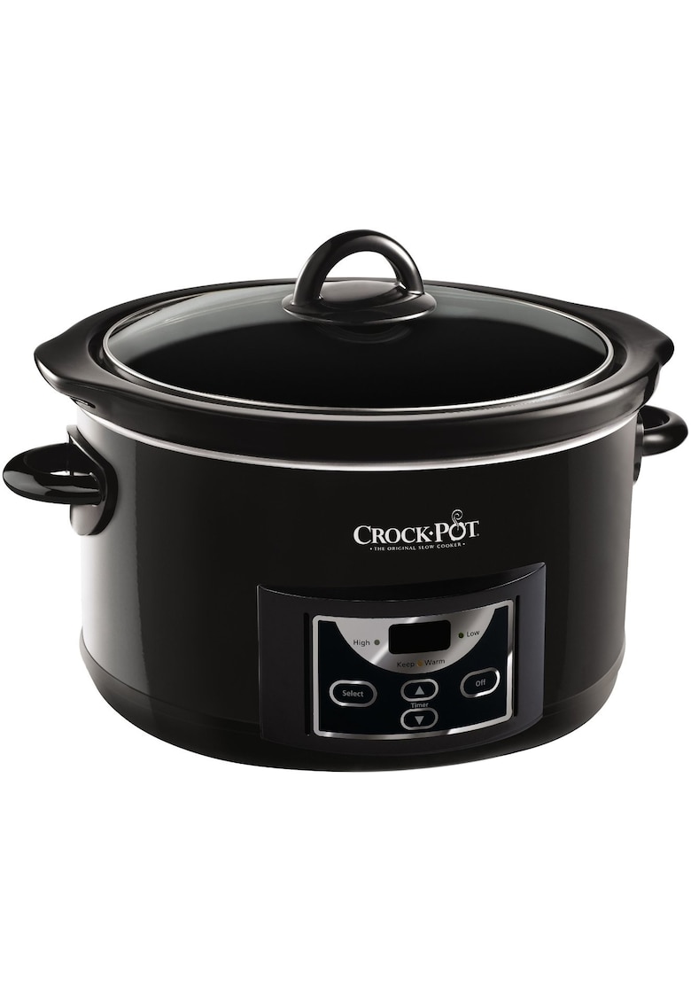 Slow cooker - 4.7 l - 2 Setari gatit - Vas de ceramica detasabil - Negru