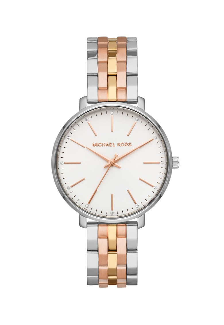 Michael Kors Ceas din otel inoxidabil Pyper - Auriu rose