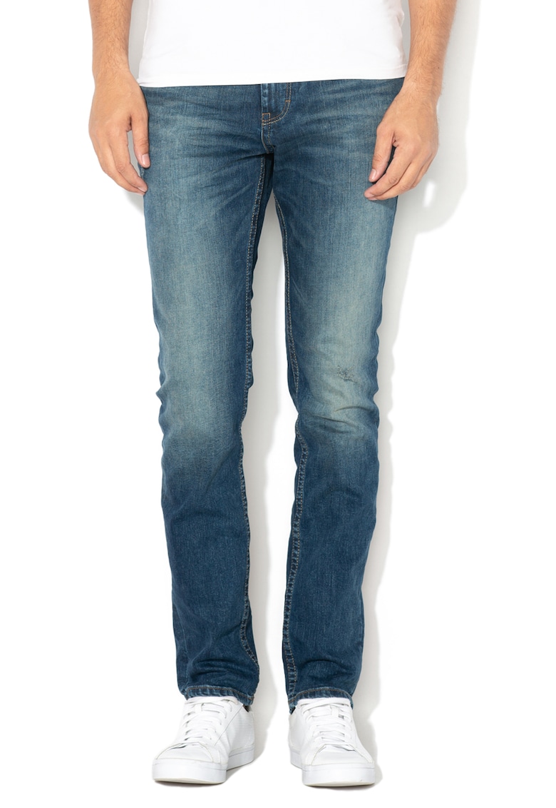 Blugi slim fit Josh 5 - Albastru stins