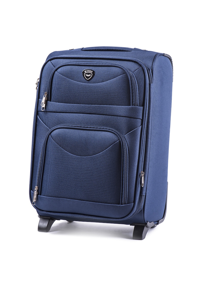 Troler Cabina - Extensibil - W6802 - 2 Roti - 54 cm - Bleumarin