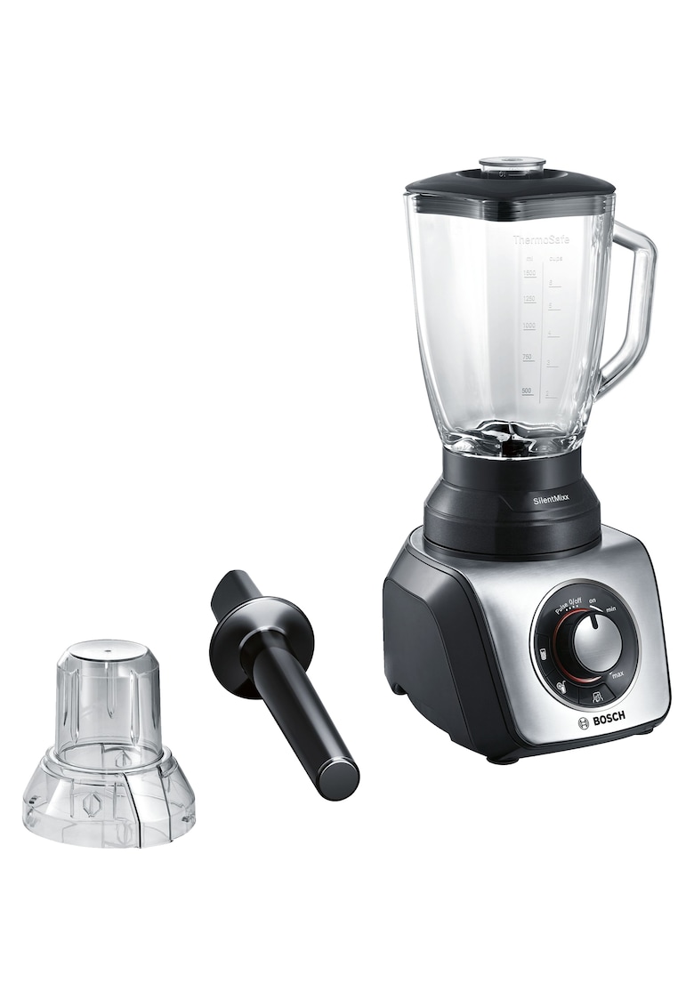 Blender - 800W - Vas sticla ThermoSafe 2.3L - 3 programe automate - reglare continua a vitezei - Negru/Gri