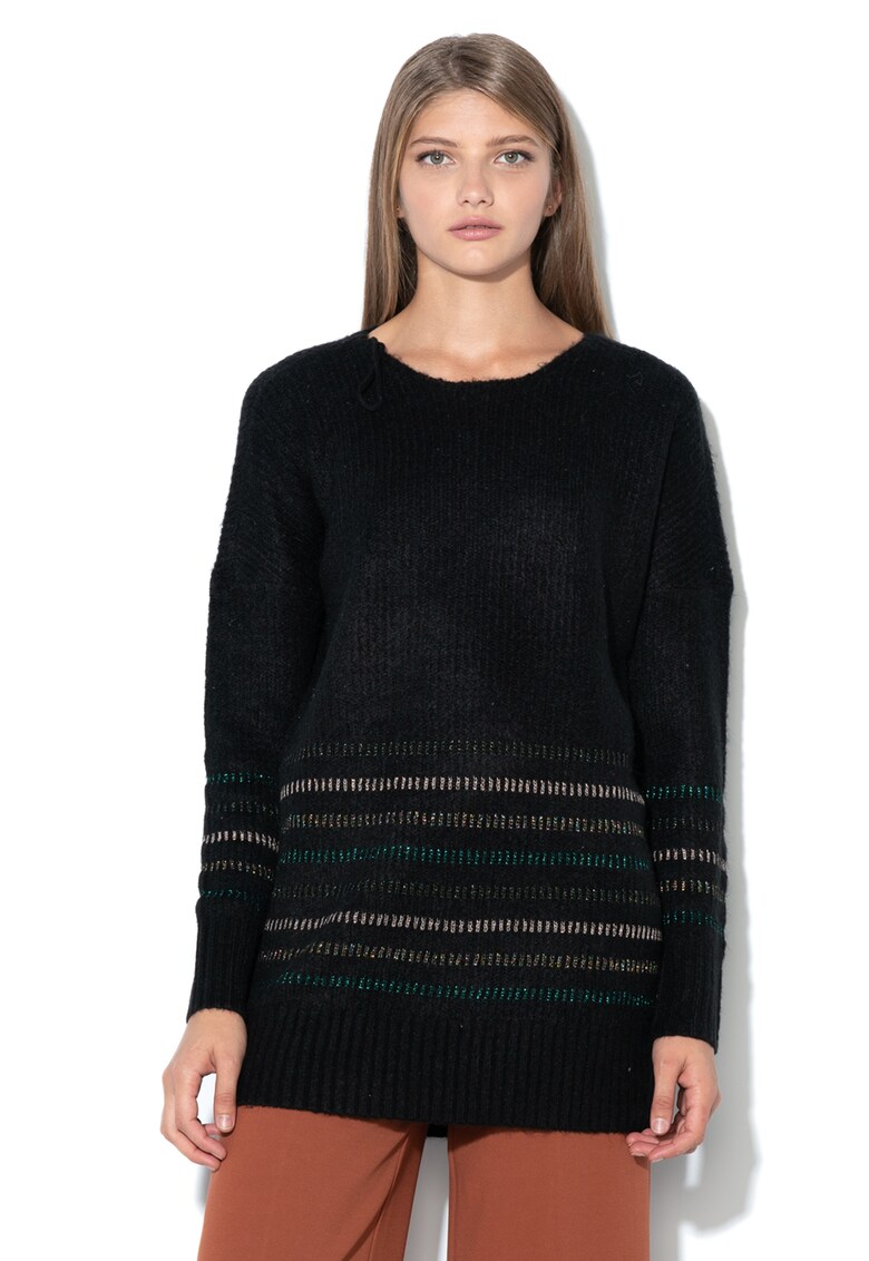 Pulover lejer cu insertii de lurex Riga