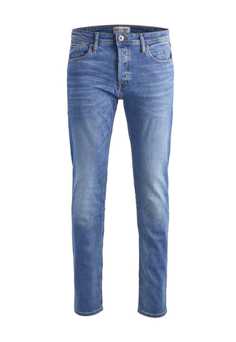 Blugi Barbati Jack&Jones TIM1 din Bumbac - Denim Albastru deschis