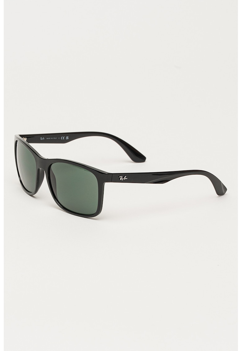 Ochelari de soare wayfarer cu model unisex - Negru