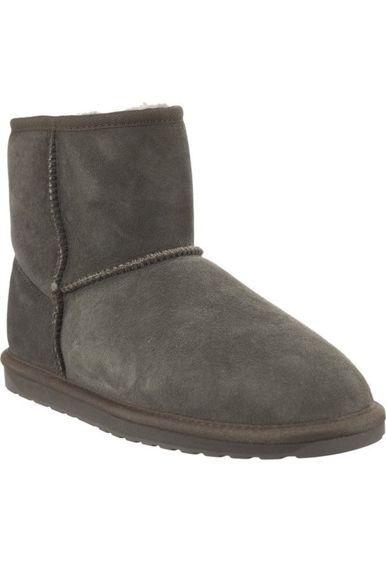 Ghete din piele intoarsa naturala - Gri Ghete din piele intoarsa naturala - Gri