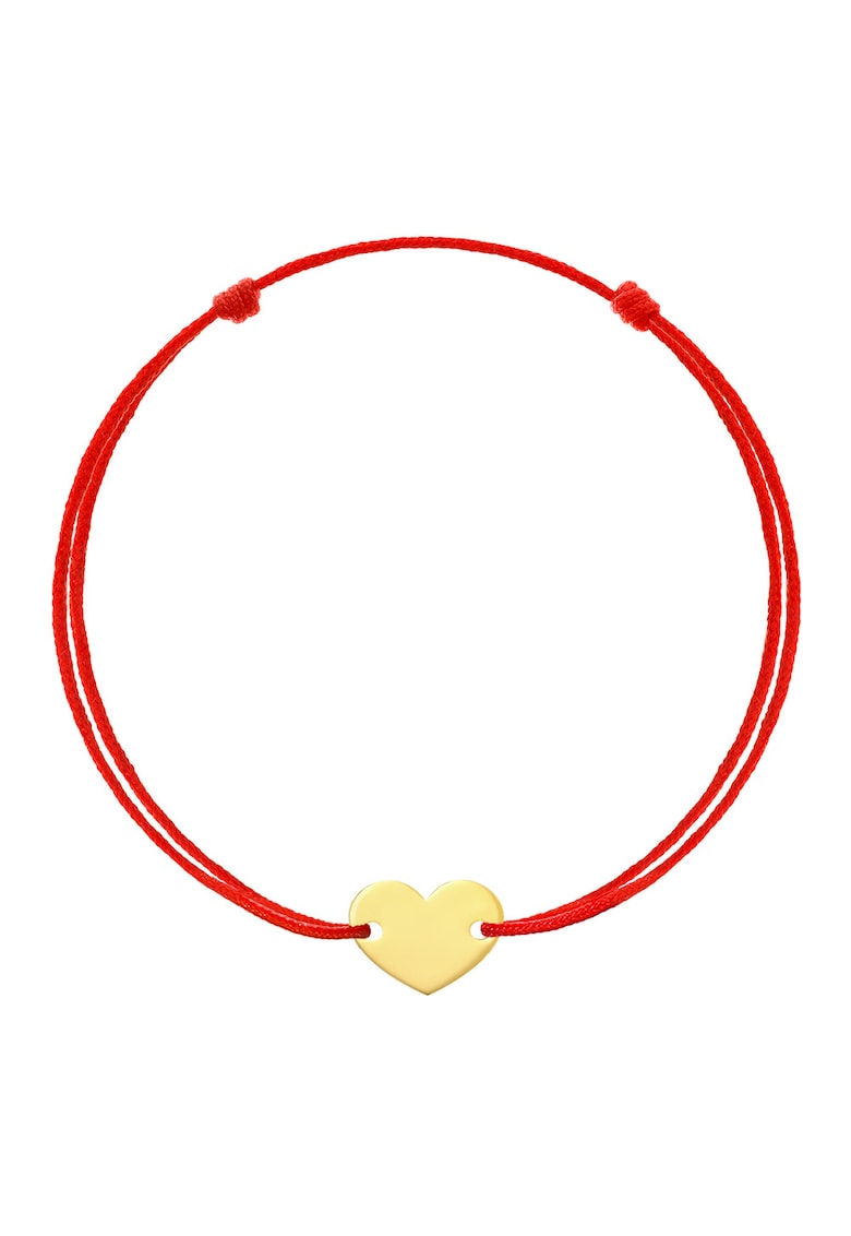 Bratara Copii Kabbalah cu pandantiv din Aur 585 - 14K - Heart